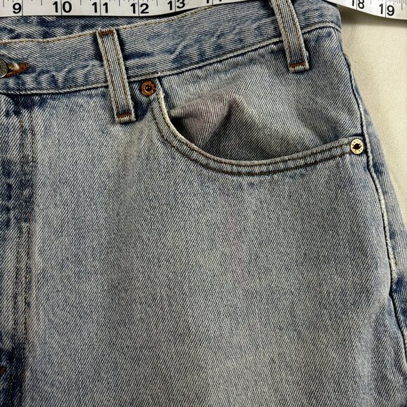 Levi's 505‎ Men's Sz 36x30 Blue Regular Fit Straight Leg 100% Cotton Denim Jeans - Picture 7 of 16